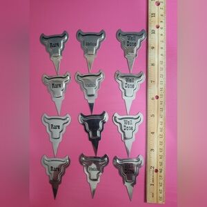 Metal Steak Doneness Markers Set Of 12